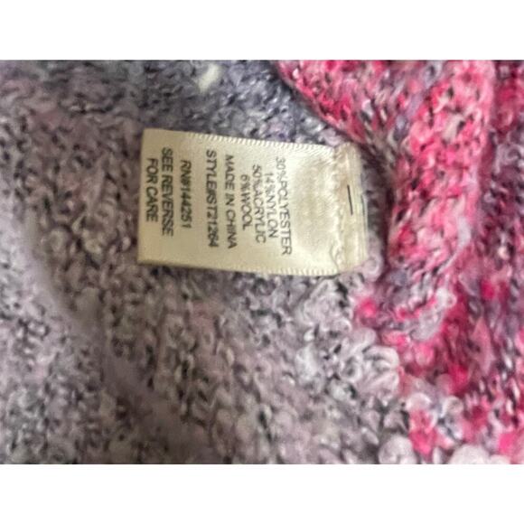 Sincerely Jules Size XS Floral Sweater Cropped Soft Floral Boxy Loose Fit Chunky - Picture 5 of 5